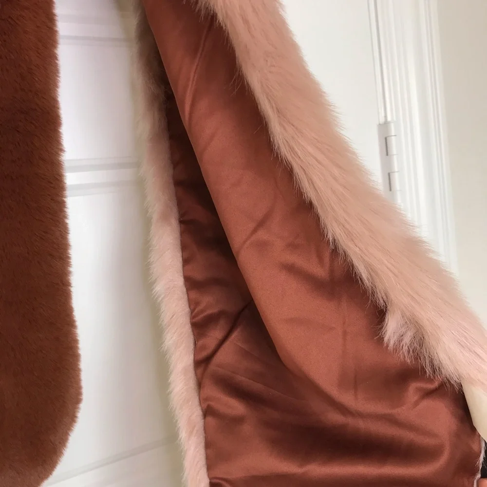 NORDSTROM Halogen NEW Boho Faux Fur Scarf Stole